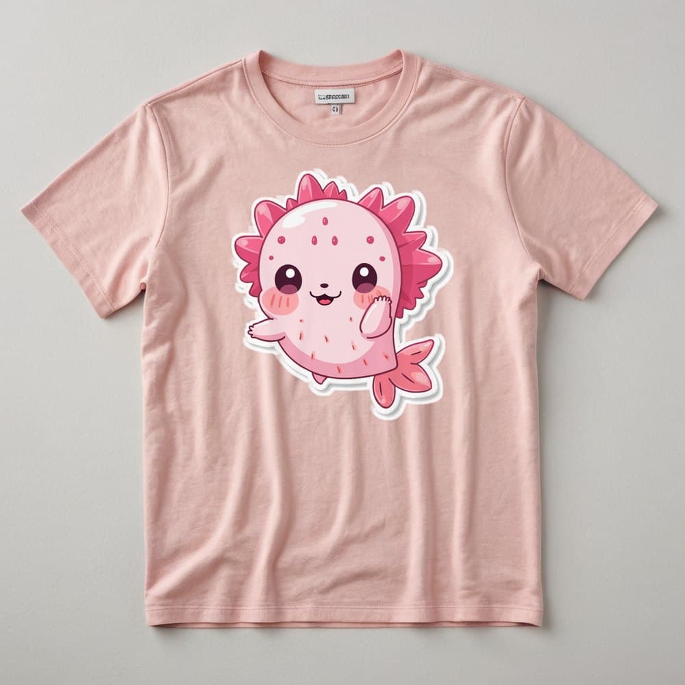 Polera Axolotl Kawaii
